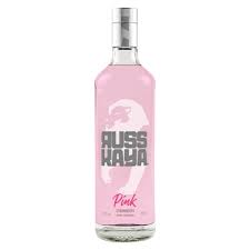  Vodka Russkaya Pink Strawberry Fresa Botella 750 ml